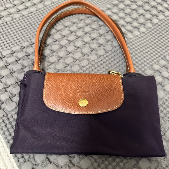 Longchamp le pliage purple tote - Picture 1 of 3